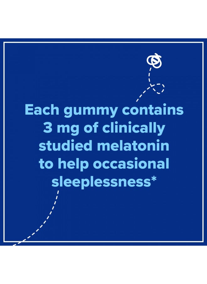 Zarbee'S Melatonin Gummies 3Mg Sleep Supplement To Promote Peaceful Sleep, Natural Mixed Fruit Flavor, Adults Gummy Age 12 Up, 60 Count