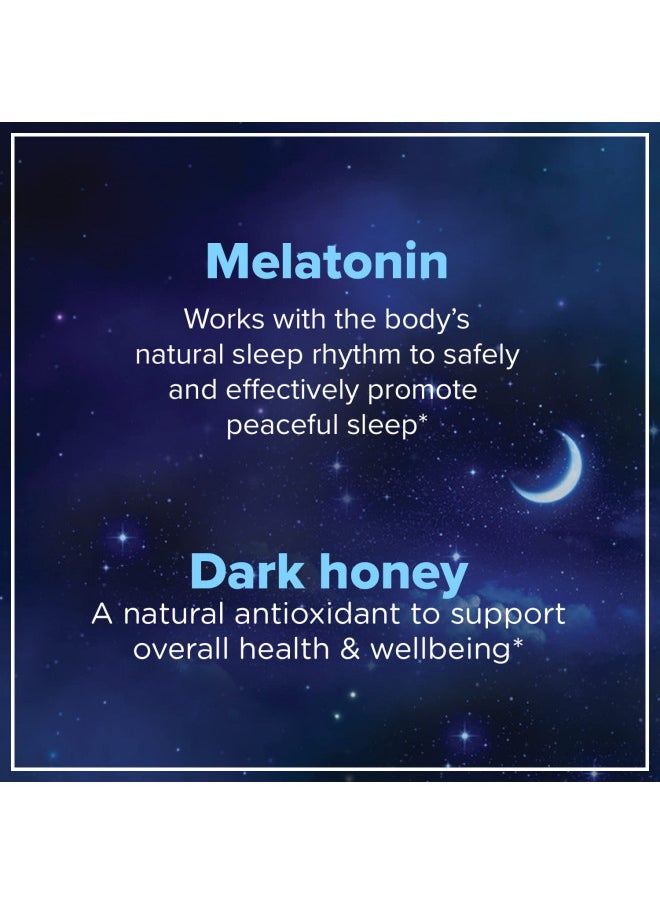 Zarbee'S Melatonin Gummies 3Mg Sleep Supplement To Promote Peaceful Sleep, Natural Mixed Fruit Flavor, Adults Gummy Age 12 Up, 60 Count