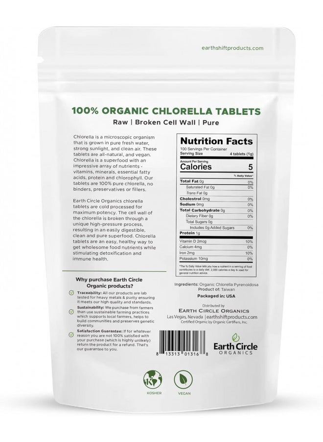 Earth Circle Organics Earth Circle Organics Chlorella Tablets, Og1
