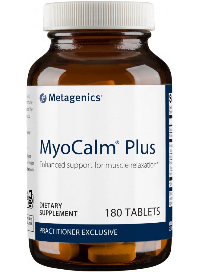 Metagenics Myocalm Plus   With P ionflower, Valerian Root, Magnesium & Calcium   Non Gmo, Gluten Free & Vegetarian   60 Servings   180 Tablets