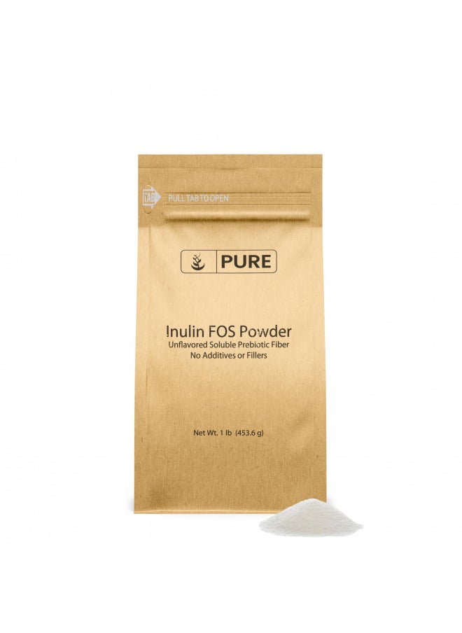 Pure Original Ingredients Inulin Fos Powder (1 Lb) Always Pure, No Fillers Or Additives, Lab Verified