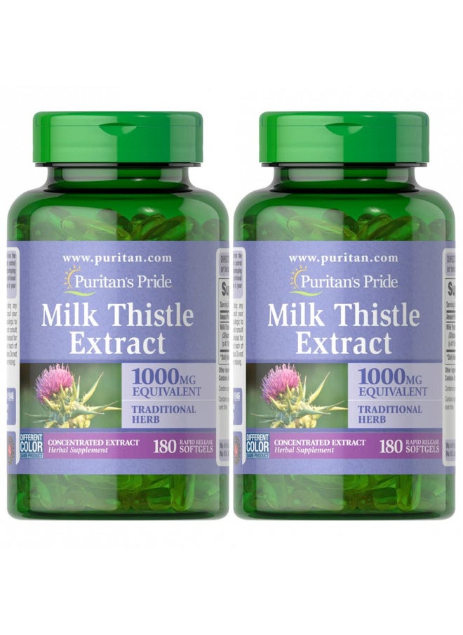 Puritan'S Pride Milk Thistle , 180 Count (Pack of2)