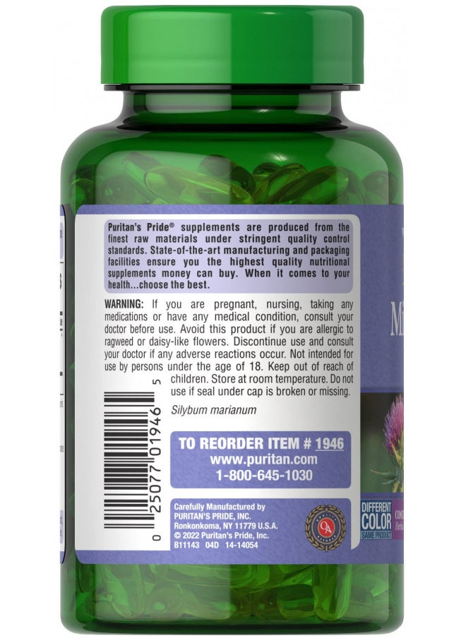 Puritan'S Pride Milk Thistle , 180 Count (Pack of2)