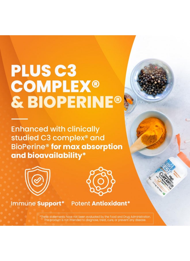 Doctor'S Best Curcumin From Turmeric Root With C3 Complex & Bioperine, Benefit The Joints By Helping To Neutralize Free Radicals, Non Gmo, Gluten Free, Soy Free, Joint Support, 1000 Mg, 120 Tablets