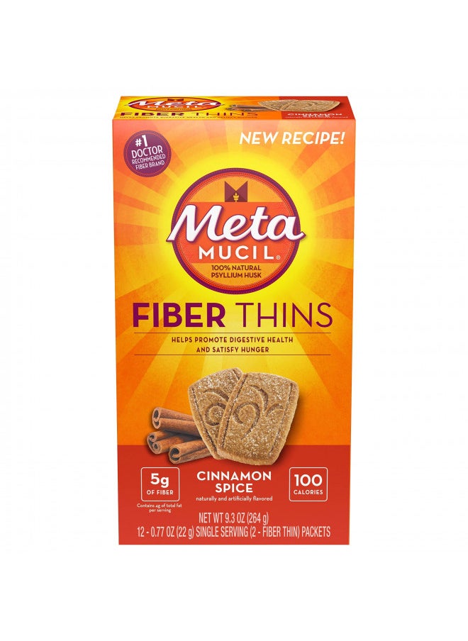Metamucil Fiber Thins Cinnamon Spice   12Ct