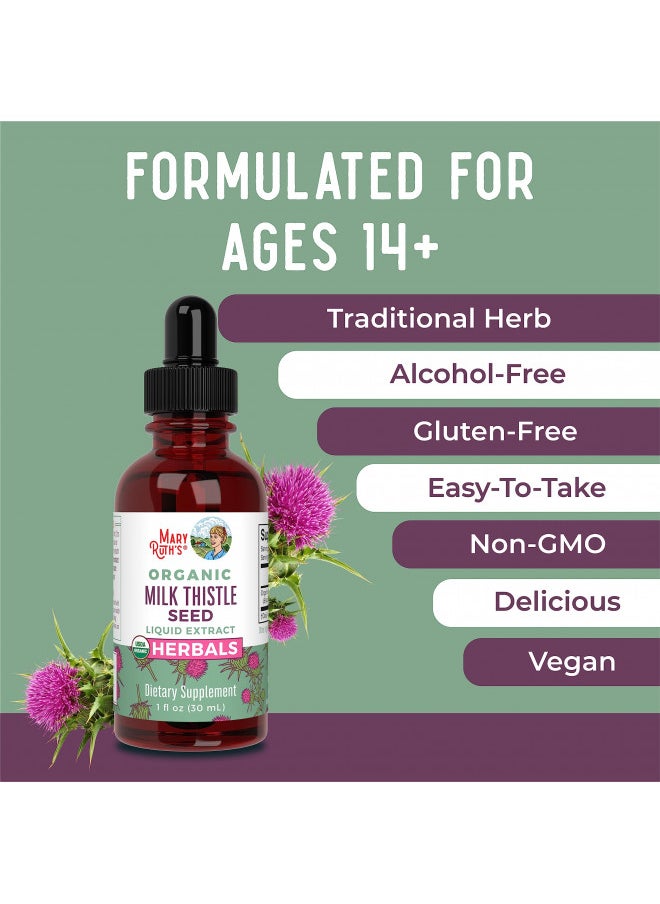 Mary Ruth'S Organic Milk Thistle Seed Liquid Extract, 1 Fz