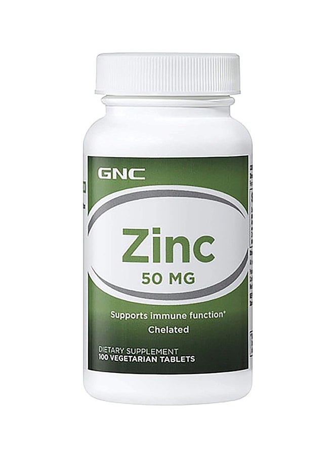 Zinc 50 Mg 100 Vegetarian Tablets