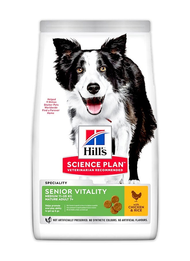 Science Plan Senior Vitality Medium Mature Adult 7+ Dog Food - 14 KG