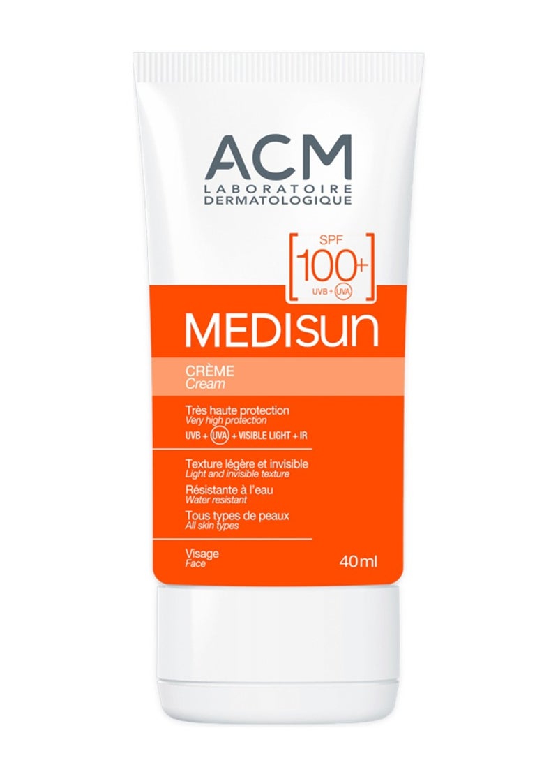 Medisun Cream SPF 100 UVA UVB Face Sunscreen Sun Protection 40 ml