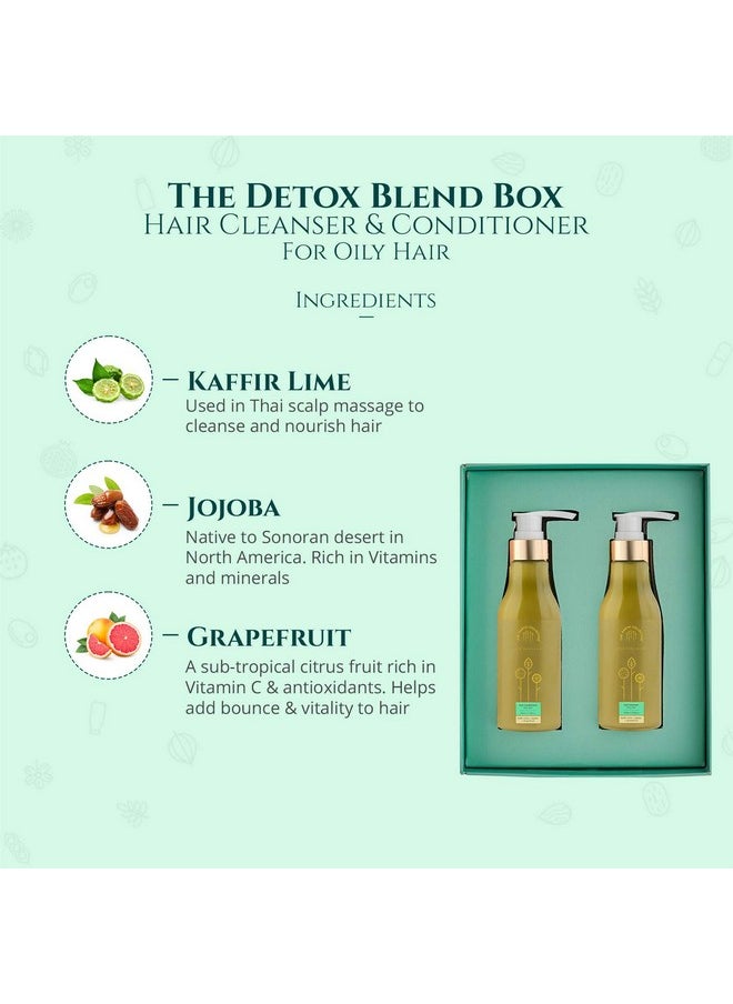 Detox Blend Gift Box, 200 Ml (Pack Of 2), For Replenishing Oily Hair
