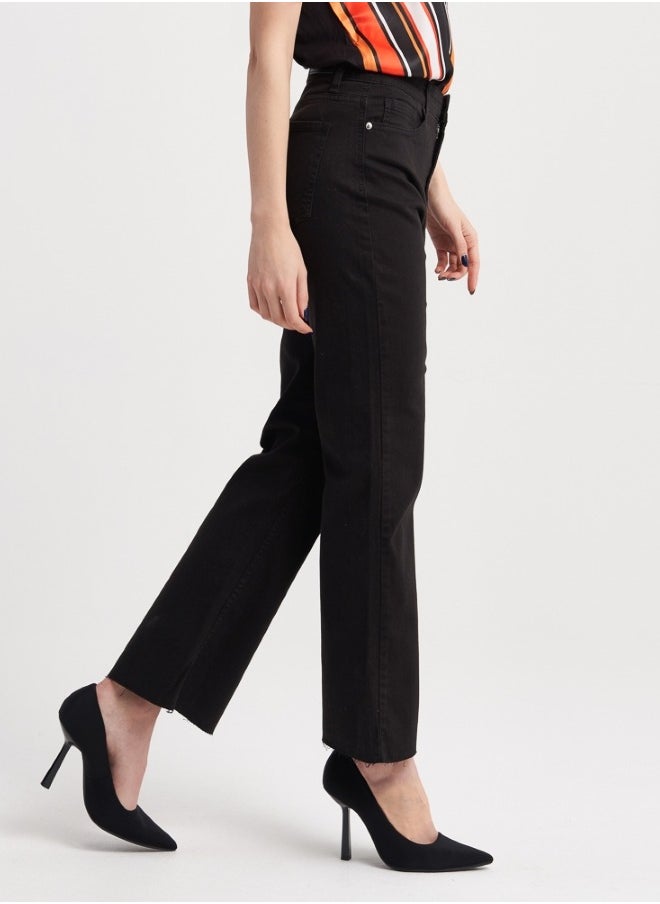 Chic Black Flared Pants