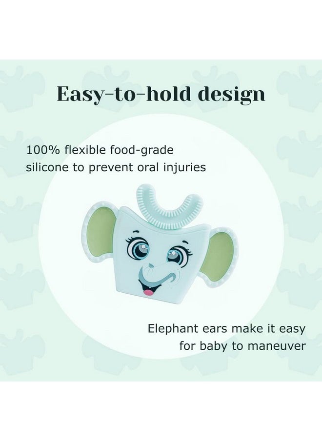 Ellie The Elephant Baby Teether | Bpa Free Silicone, For Infants 0-12 Months, Dishwasher Friendly, Freezer Safe, Car Seat Toy (1-Pack)