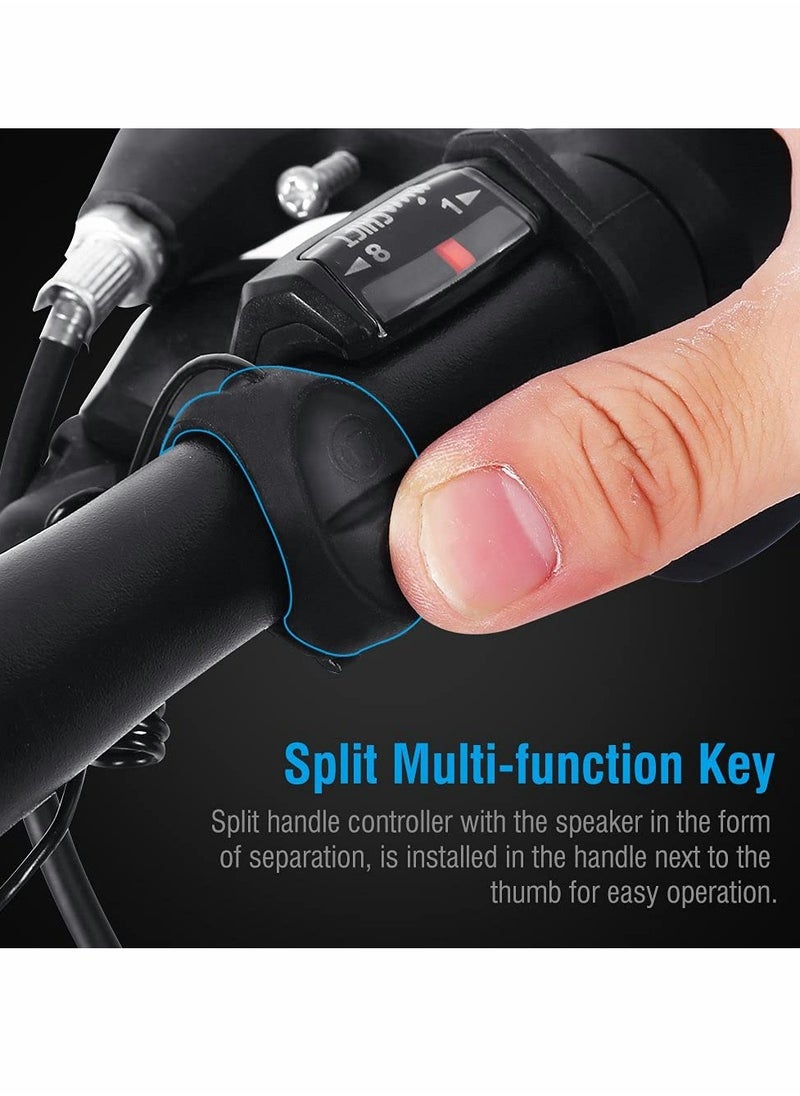 Bike Horn, 120dB Adjustable Volume Electronic Bicycle Bell, 4 Sound Modes Bike Whistle