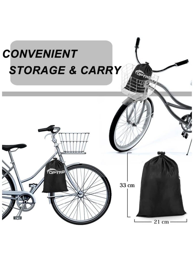 Large Waterproof Bike Cover for 2 Bikes Outdoor Storage UV Protection with Storage Bag for Mountain E-bikes