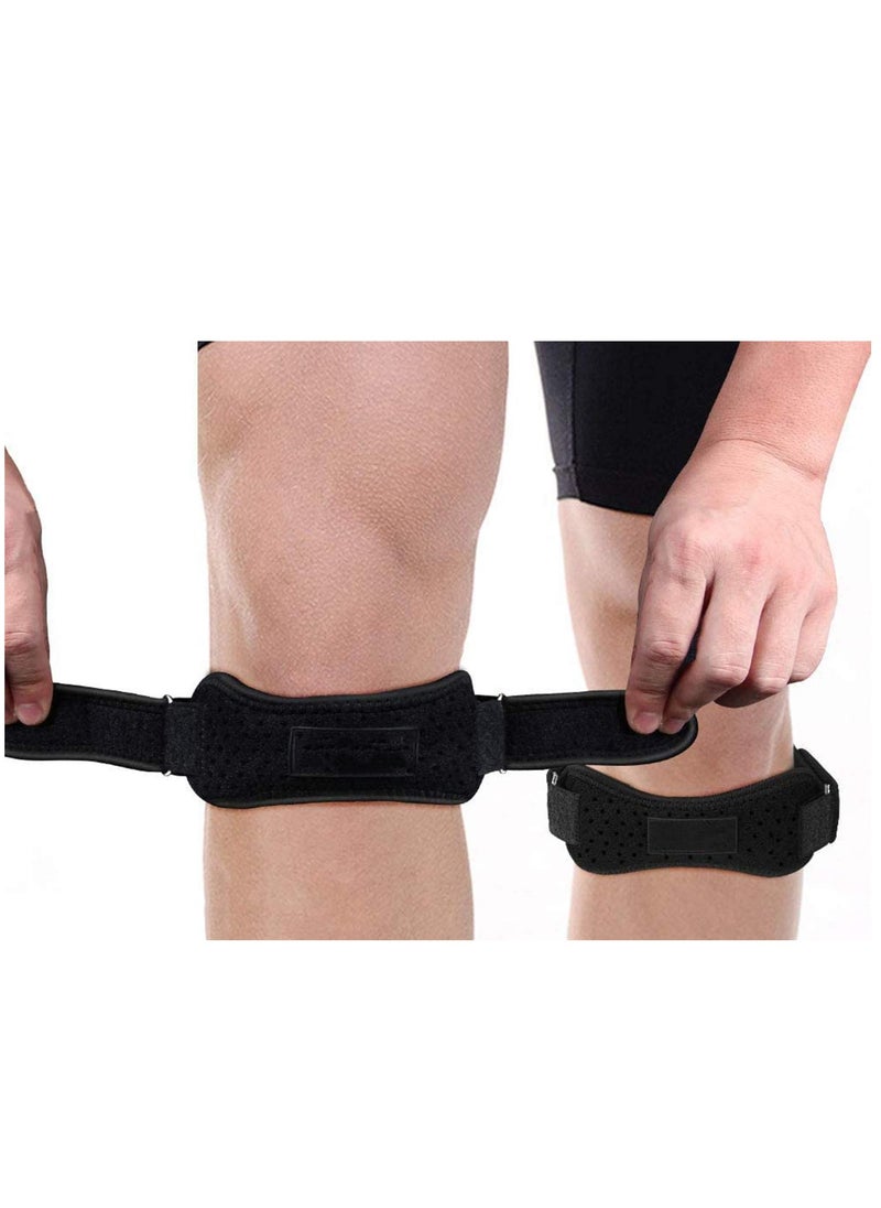 Knee Brace Support Adjustable Compression Sleeve Wraps Pads New Generation Knee Protector for Single Pack Large for Outdoor Sports 1count