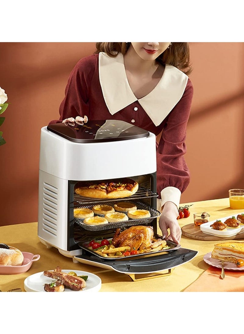 Household Electric Oven Baking Machine | 15L Multi-Function Air Fryer with Perspective Window