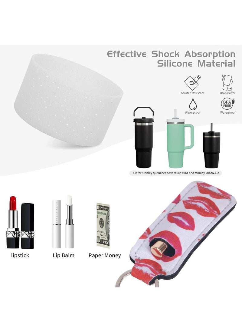 6PCS Use for Stanley Cup Tumbler Accessories 40oz 30oz,Compatible with Stanley Cup Tumbler Water Bottle Handle Sling Strap for Carrying
