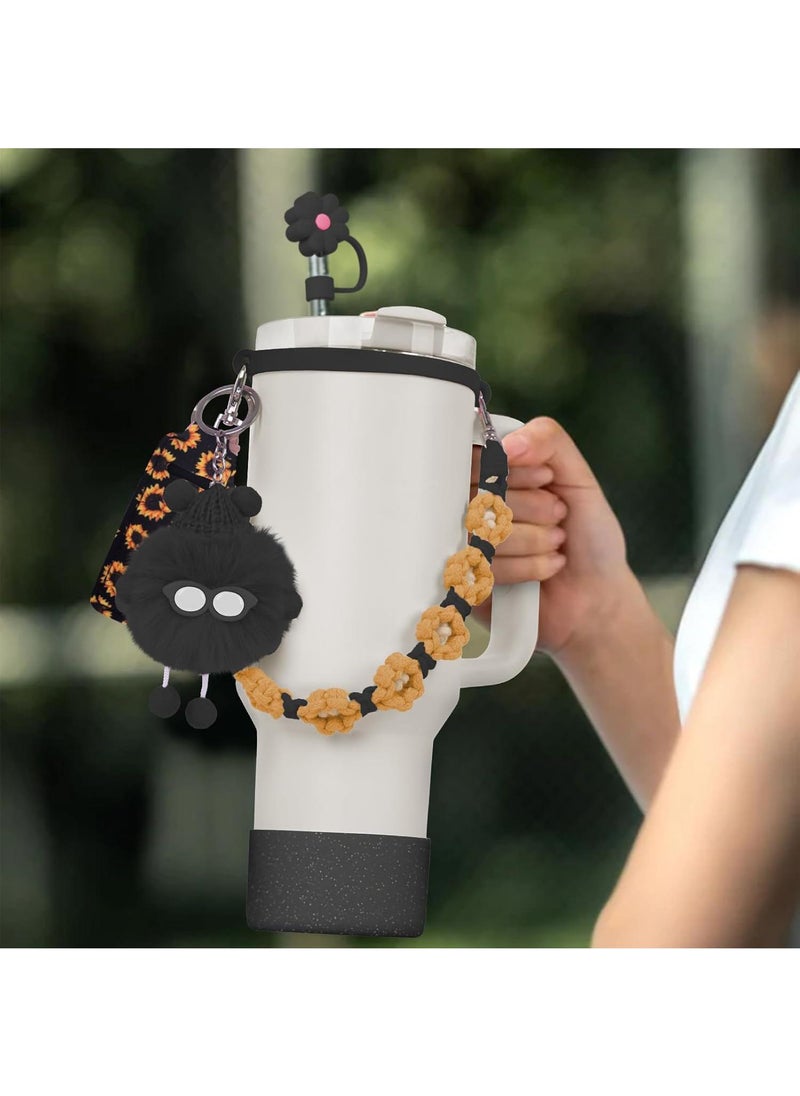 6PCS Use for Stanley Cup Tumbler Accessories 40oz 30oz,Compatible with Stanley Cup Tumbler Water Bottle Handle Sling Strap for Carrying