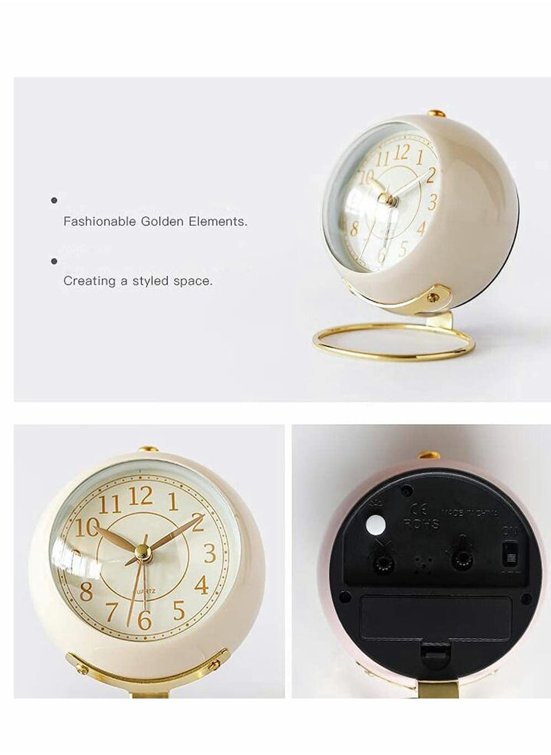 Quiet Alarm Clock For Heavy Sleepers Modern Digital Table Clock with Daylight Sensor and Snooze Button