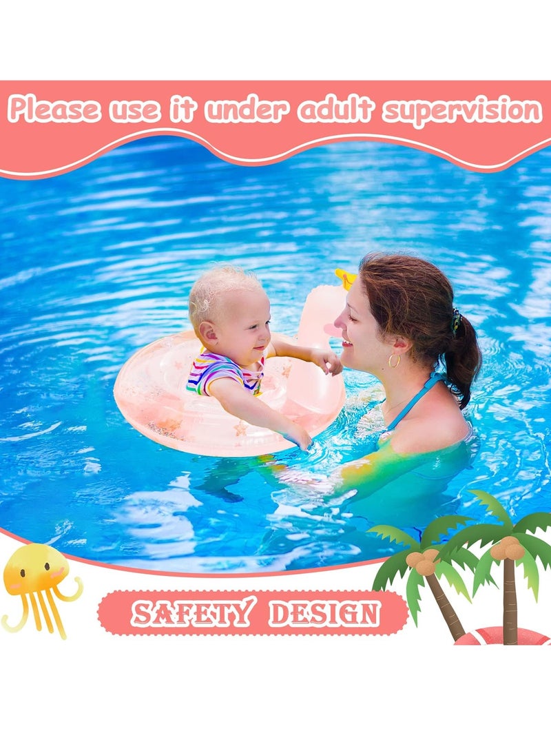 Baby Swimming Float for Kids, Inflatable Pool Float Swimming Ring with Safety Seat and Handle Swan Fun Water Toy Accessories for Age 1 4 Year Old Baby Boys Girls Summer