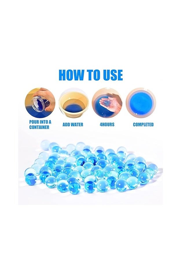 Water Gel Beads, 4Pack 7-8mm 130,000 Pieces Gel Water Blaster Balls Refill for Vases Filler for Wedding Home Decor