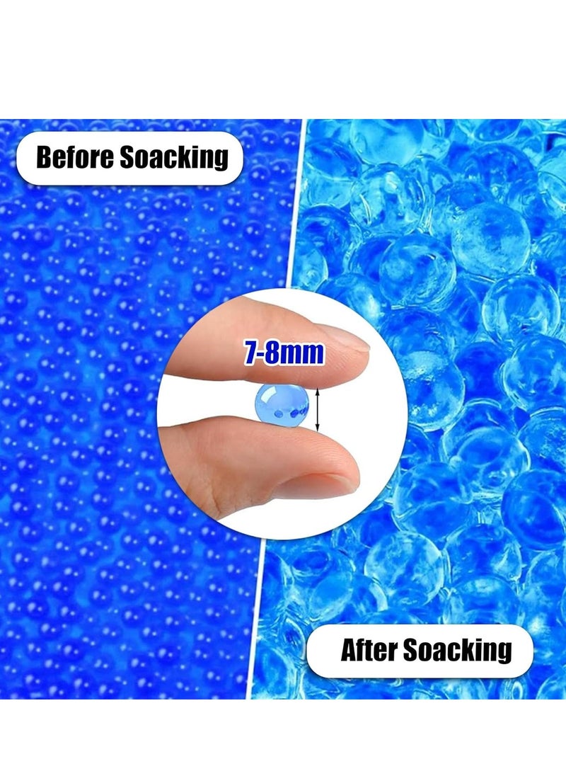 Water Gel Beads, 4Pack 7-8mm 130,000 Pieces Gel Water Blaster Balls Refill for Vases Filler for Wedding Home Decor