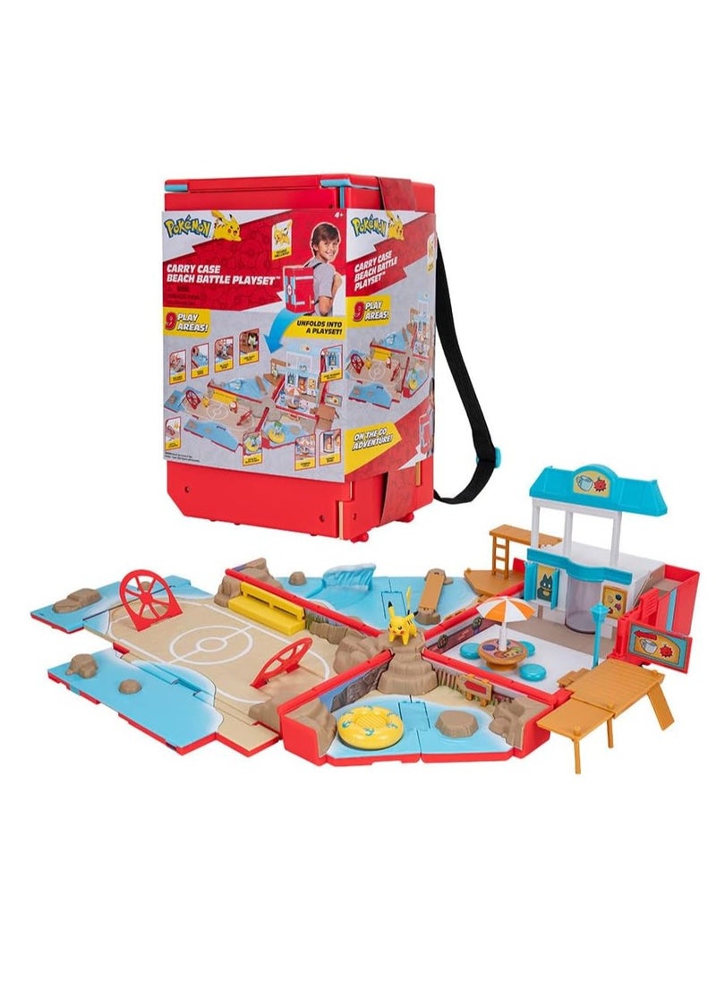 Pokemon Carry Case Beach Battle Playset