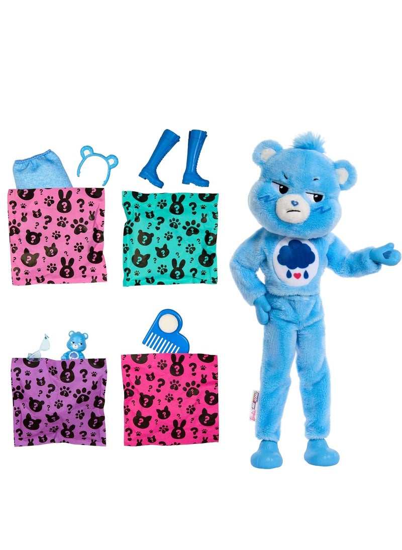 Barbie Cutie Reveal Care Bears Series Doll - Grumpy Bear