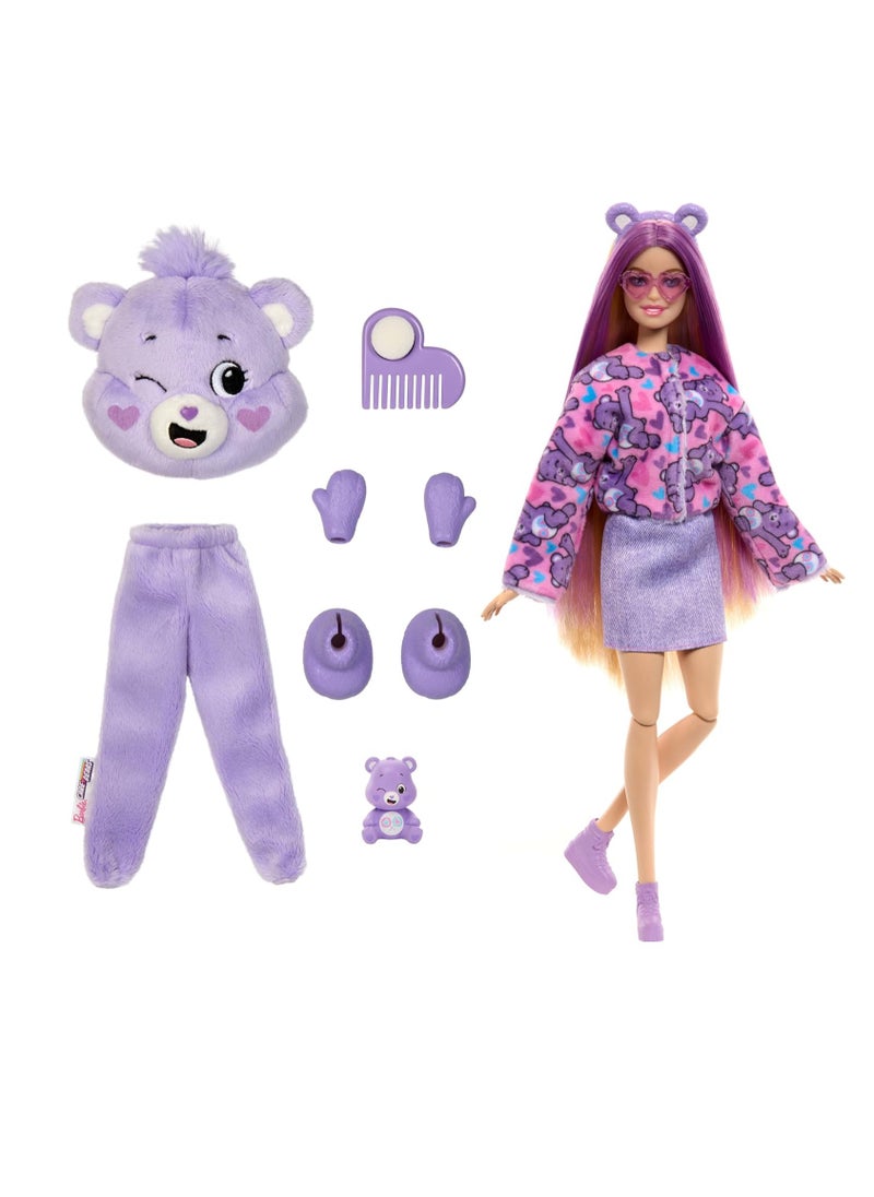 Barbie Cutie Reveal Care Bears Series Doll - Share Bear