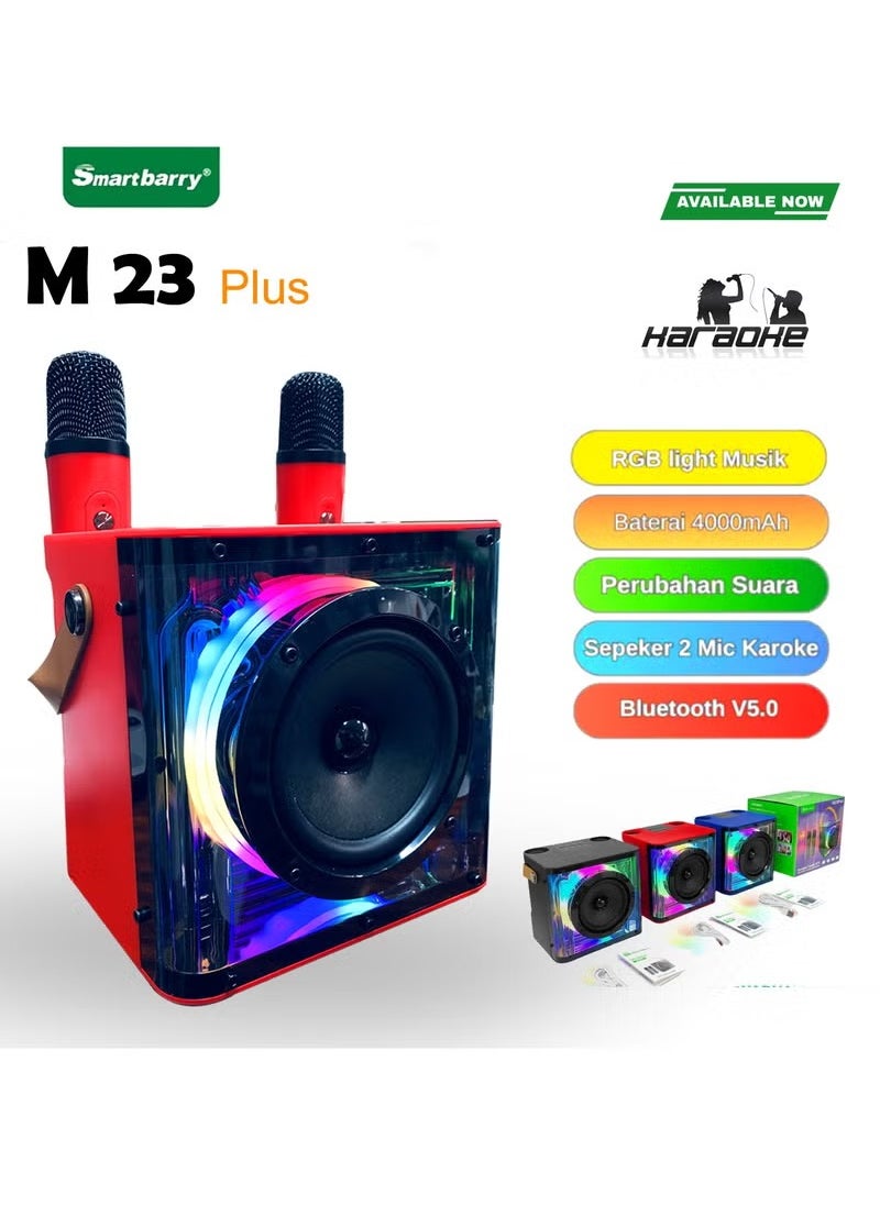 Smart Berry M23 Karaoke Speaker Bluetooth Wireless Mic Excellent Sound More Outstanding And Easy To Control Various