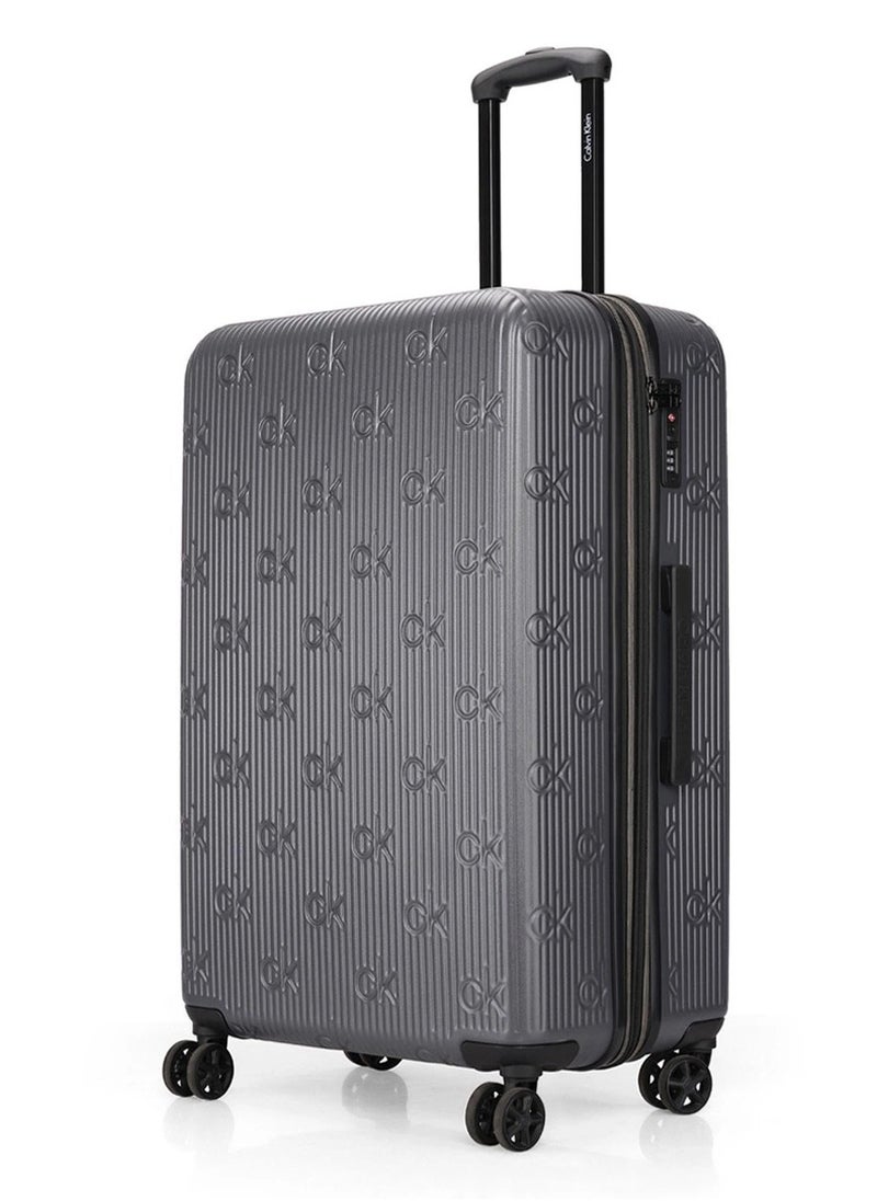 Insignia 2.0 Hardside Spinner Luggage On Wheels, Ultra Lightweight ABS, 4 Double Wheels Color Charcoal Grey