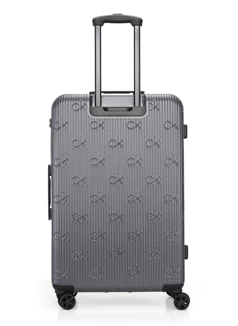 Insignia 2.0 Hardside Spinner Luggage On Wheels, Ultra Lightweight ABS, 4 Double Wheels Color Charcoal Grey