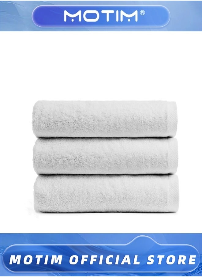 Luxury 3-Piece Bath Towel Set 100% Cotton Extra Plush Absorbent Towels