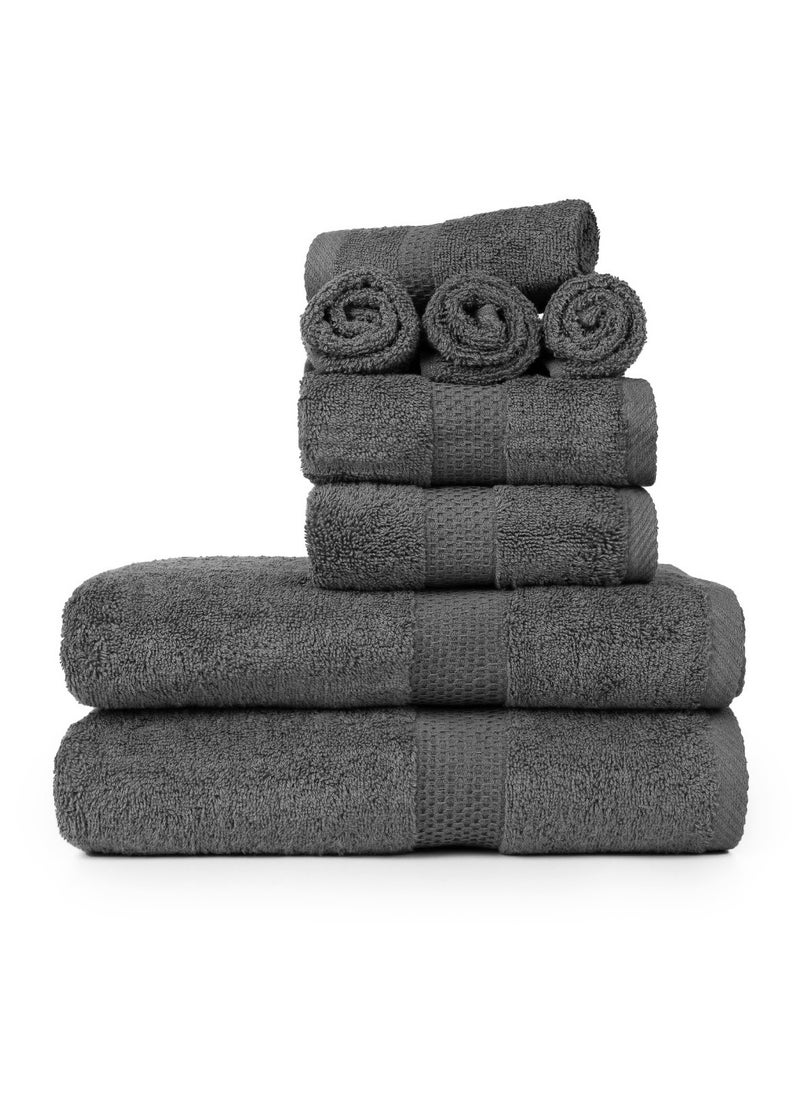 Cleanup Towels Set of 08. Durable Quality With Excellent Color Options Specially Designed To Match Your Washroom As You Desire. Well Absorbant Durable Lasts Long. 600 + GSM Guranteed.