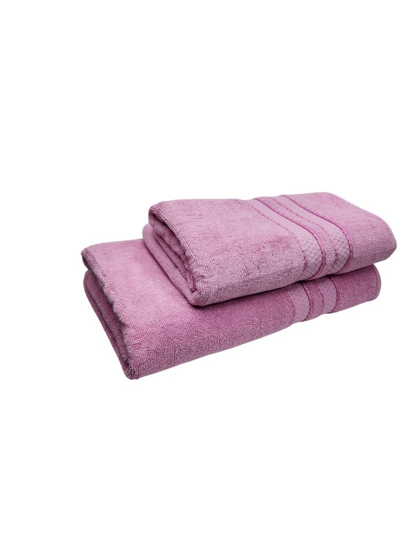 2-Piece Towel Set Jumbo and Bath Towels for Ultimate Luxury