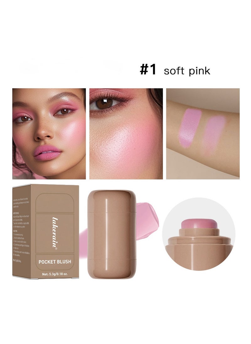 Peptide Lip Tint Long Lasting Gloss + A Creamy Blush For Buildable Color with Baby-Soft Cheeks（2 Pack）