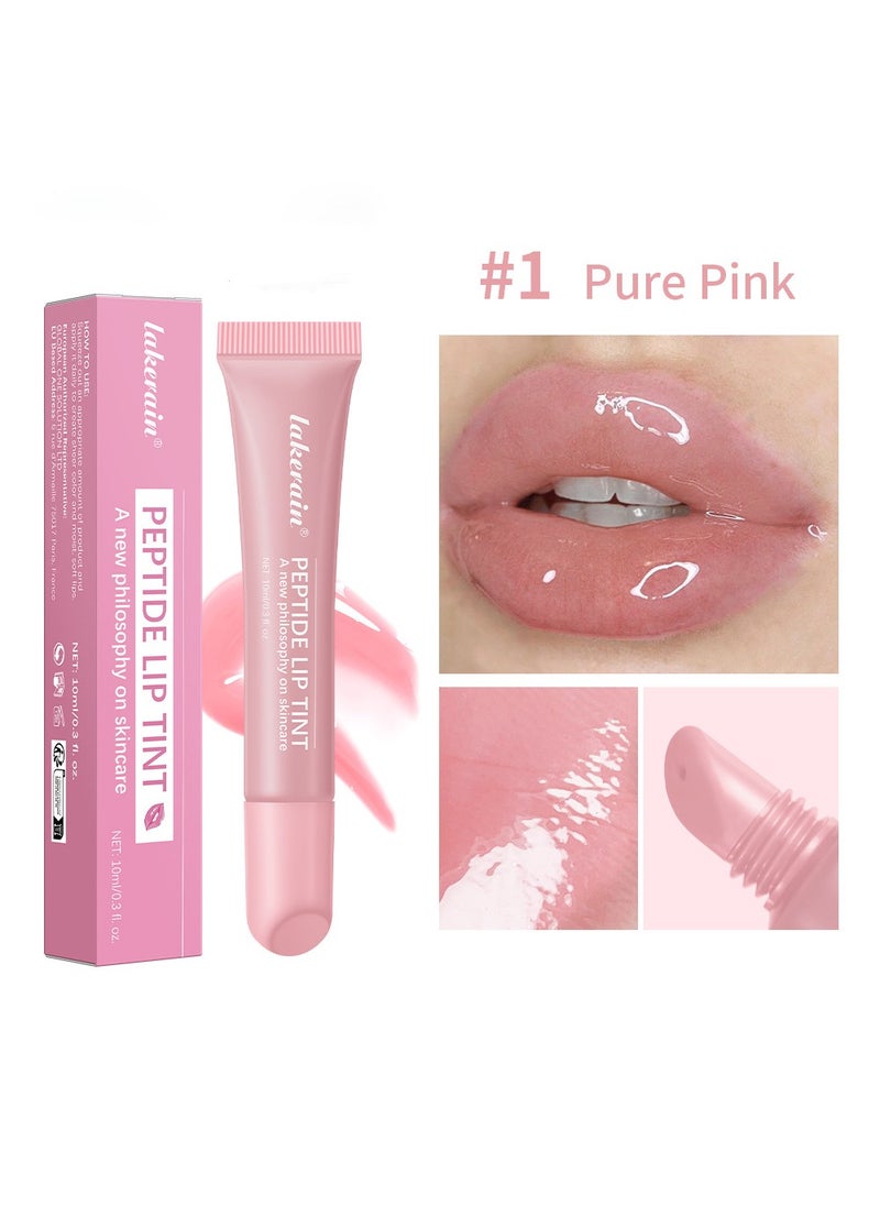 Peptide Lip Tint Long Lasting Gloss + A Creamy Blush For Buildable Color with Baby-Soft Cheeks（2 Pack）