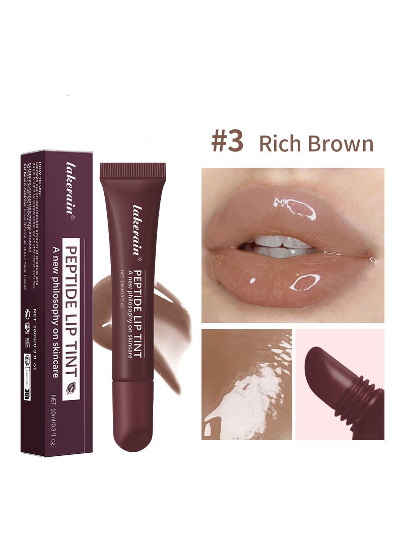 Peptide Lip Tint Long Lasting Gloss + A Creamy Blush For Buildable Color with Baby-Soft Cheeks（2 Pack）
