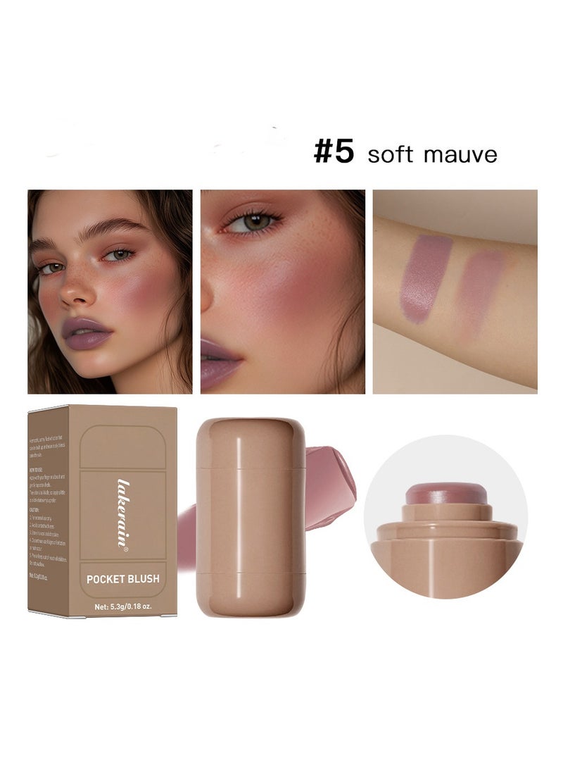 Peptide Lip Tint Long Lasting Gloss + A Creamy Blush For Buildable Color with Baby-Soft Cheeks（2 Pack）