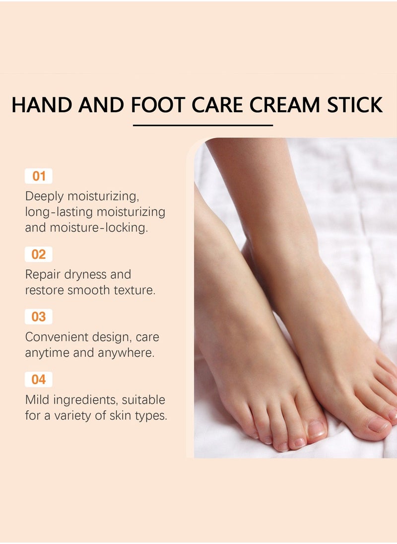 Turmeric Cracked Heel Repair Balm Stick- Moisturizing Foot Cream for Dry, Cracked Feet & Heels, Softens and Moisturizes Skin, Skin Care for Feet, Hands, Elbows & More