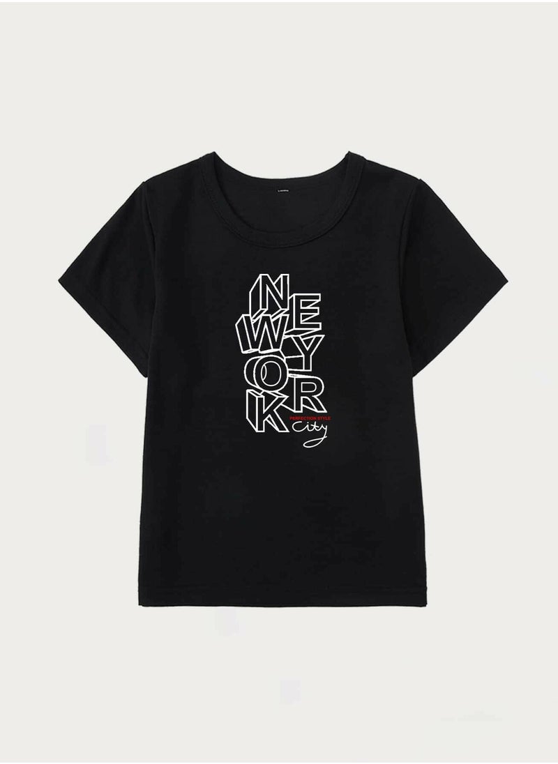 Boys Letter Graphic Tee