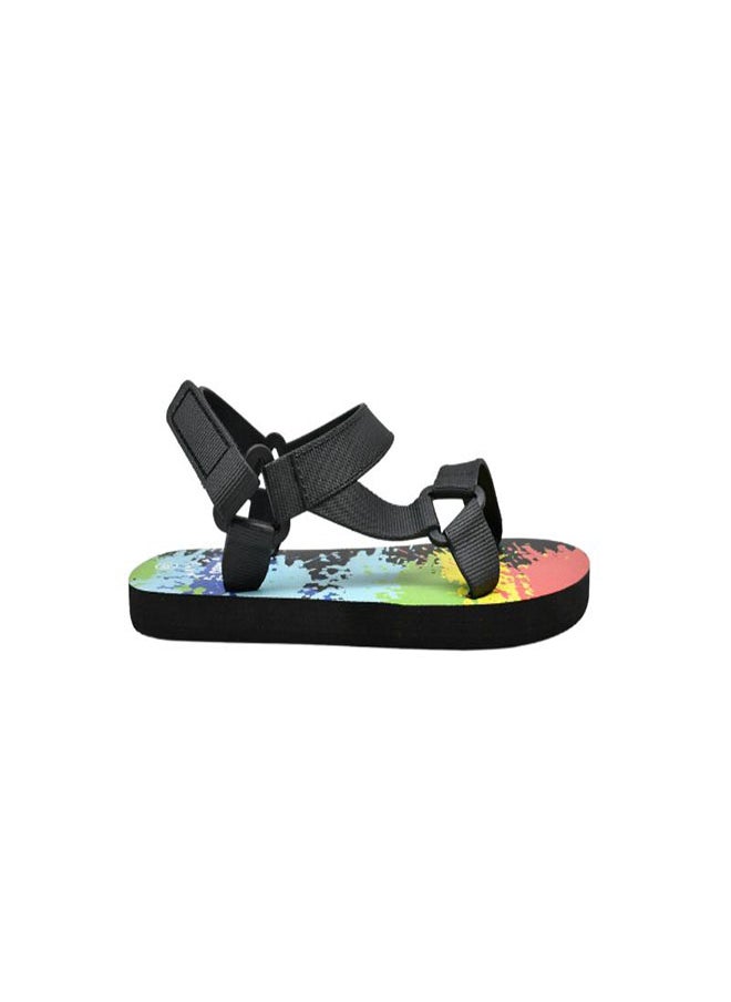 Printed Everyday Wear Adjustable Back Strap Eva Sling Sandals For Boys Lightweight Easy To Wash And Anti-Slip Soles