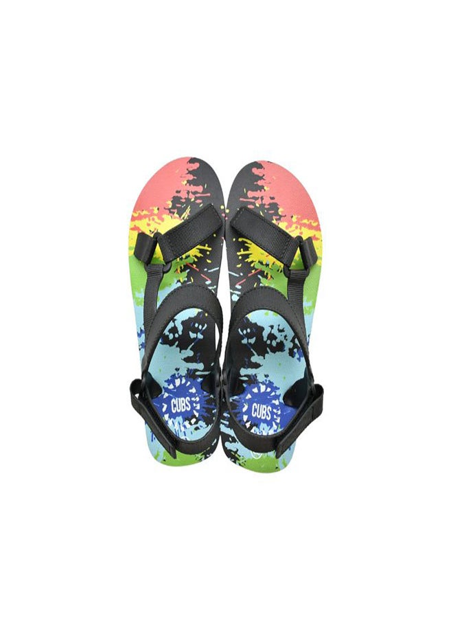 Printed Everyday Wear Adjustable Back Strap Eva Sling Sandals For Boys Lightweight Easy To Wash And Anti-Slip Soles