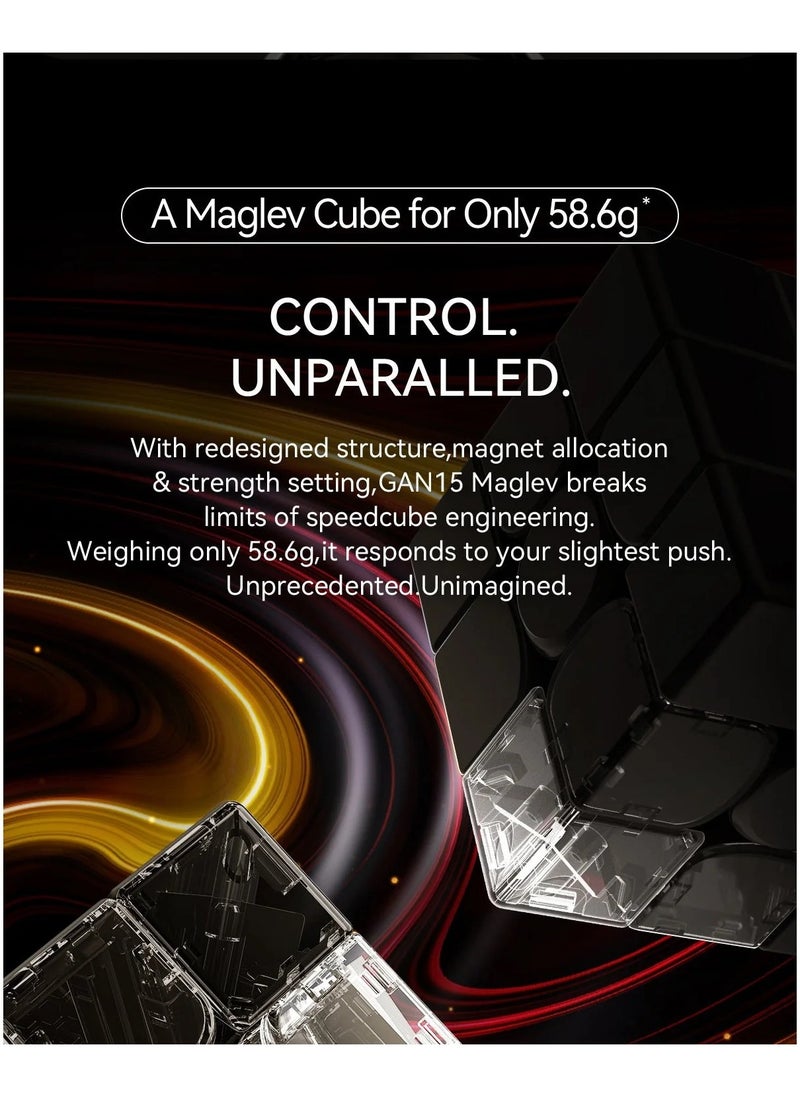 GAN 15 3x3 Magnetic Speedcube Maglev UV