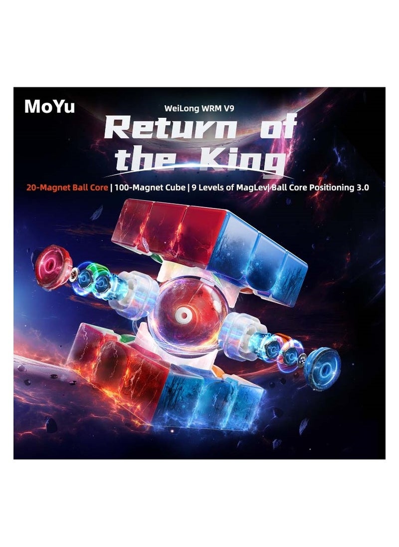 MOYU WEILONG WRM V9 20 Magnets Ball Core UV 3x3 Stickerless Magnetic Speedcube