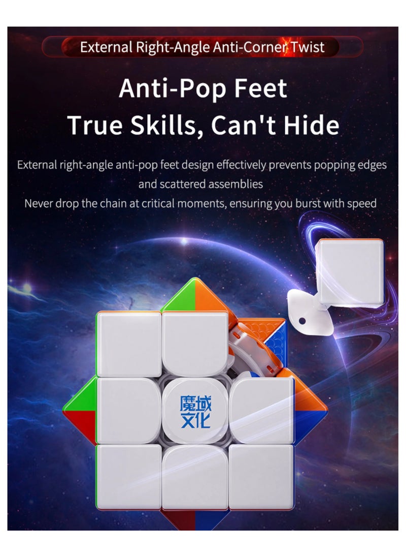 MOYU Weilong WRM V10 3x3 Stickerless Magnetic Speedcube 20 Magnets Ball core Maglev UV