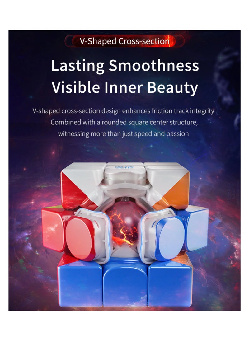 MOYU Weilong WRM V10 3x3 Stickerless Magnetic Speedcube 20 Magnets Ball core Maglev UV