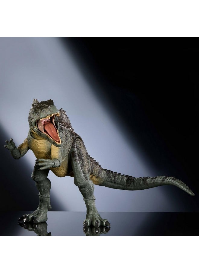 Jurassic World Dominion Hammond Collection Dinosaur Action Figure, Giganotosaurus Dino Toy With 21 Articulations, Glass Eyes, Wired Tail & Posable Tongue