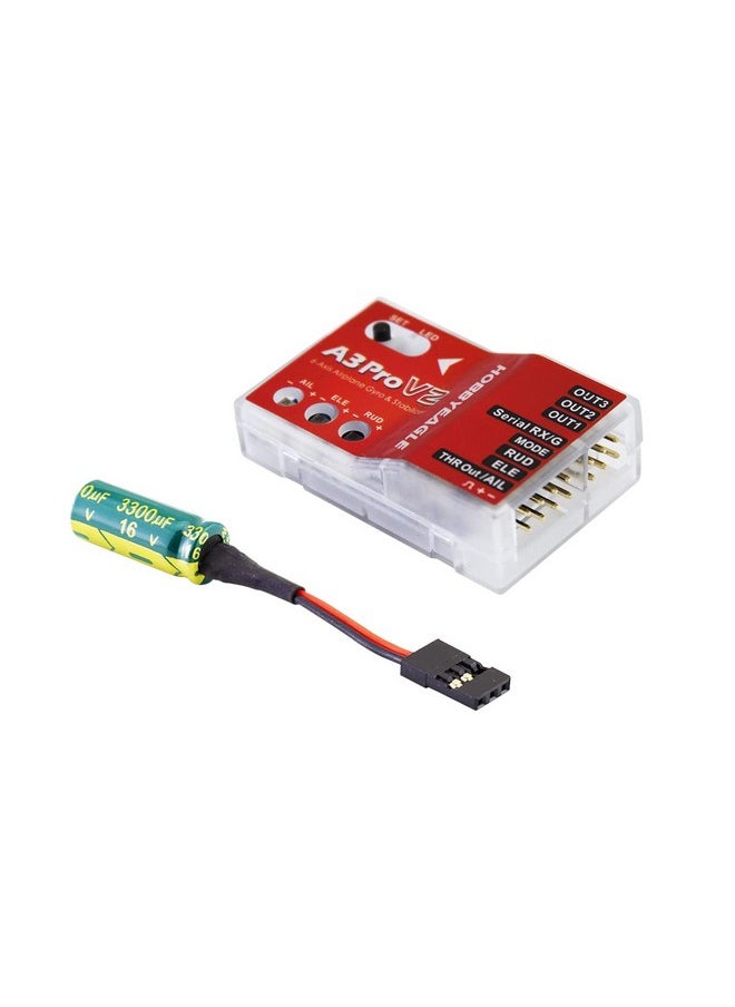 Hobbyeagle A3 Pro V2 6-Axis Rc Plane Flight Stabilizer Controller Gyroscope Balancing Apparatus Airplane Gyro Stabilizer For Fixed Wing Rc Plane