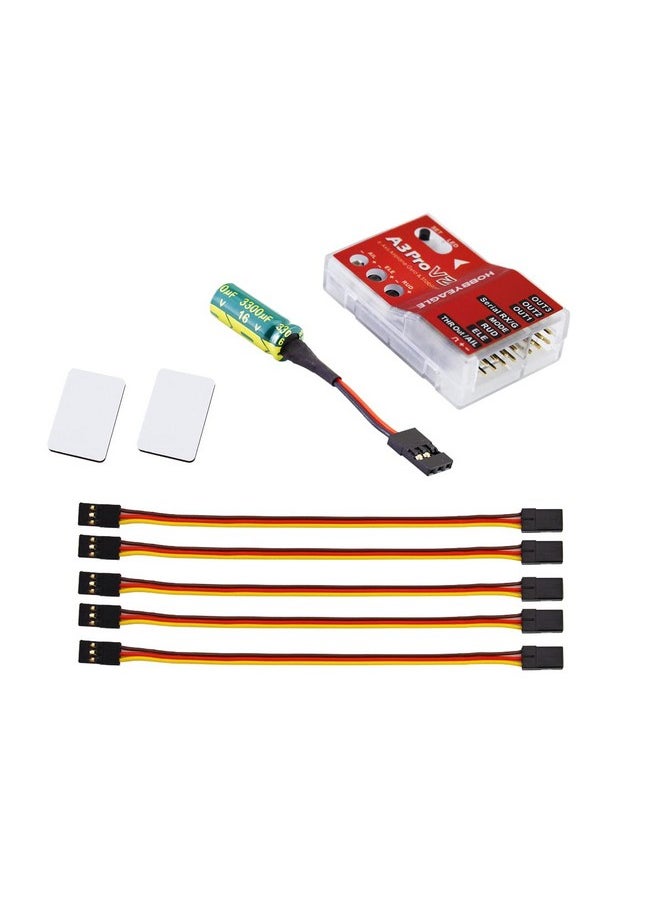 Hobbyeagle A3 Pro V2 6-Axis Rc Plane Flight Stabilizer Controller Gyroscope Balancing Apparatus Airplane Gyro Stabilizer For Fixed Wing Rc Plane